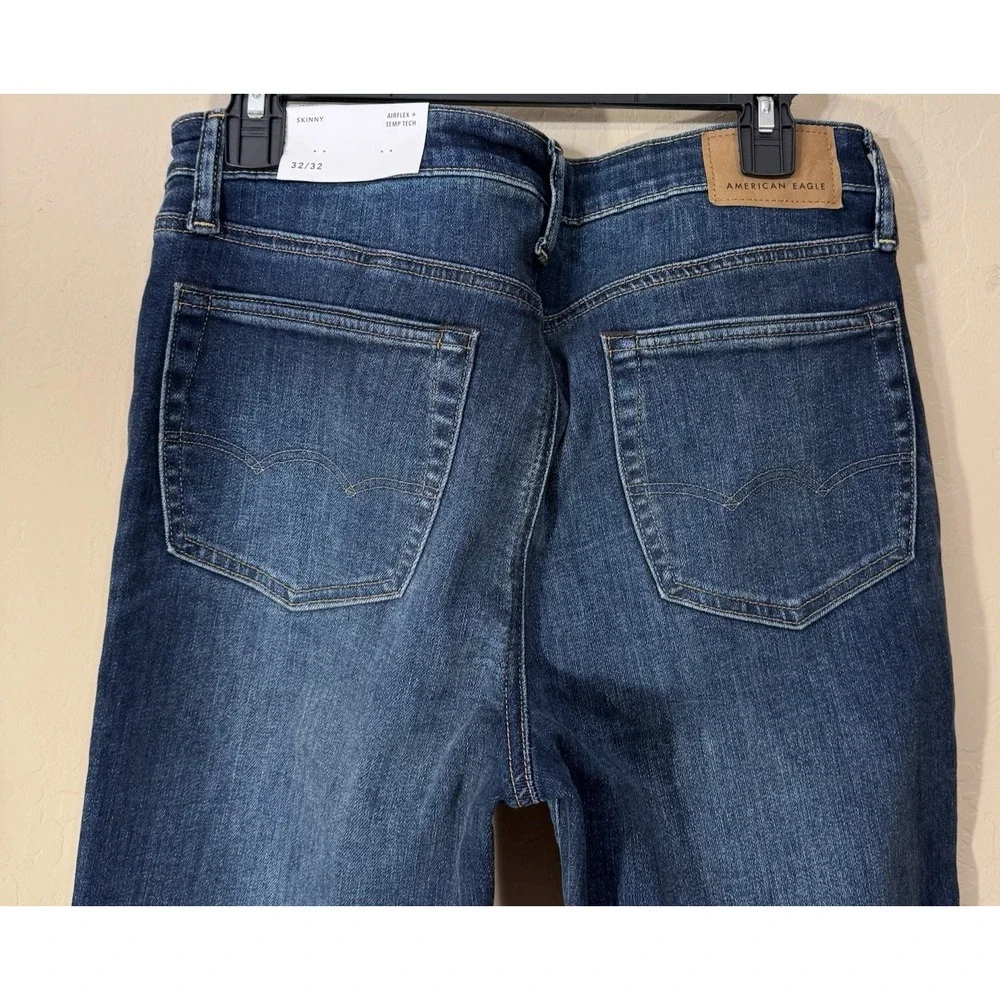 American Eagle‎ Airflex + Temp Tech Jeans Men 32x32 Skinny Stretch NEW